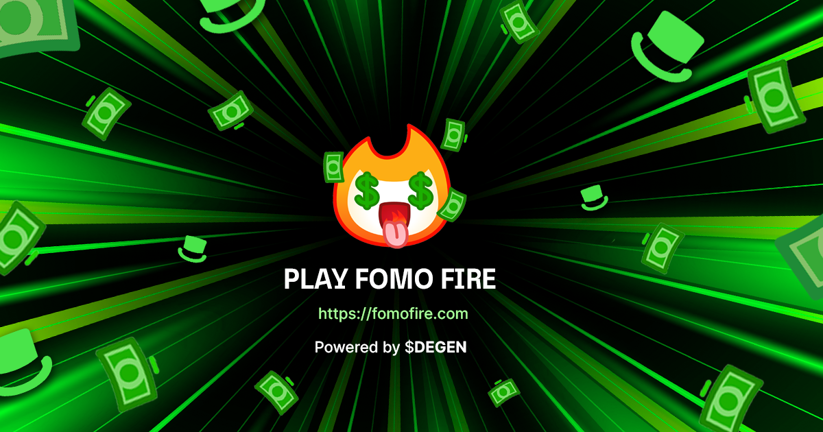 FOMO Fire! - Last buyer wins.  - Farcaster Mini Apps